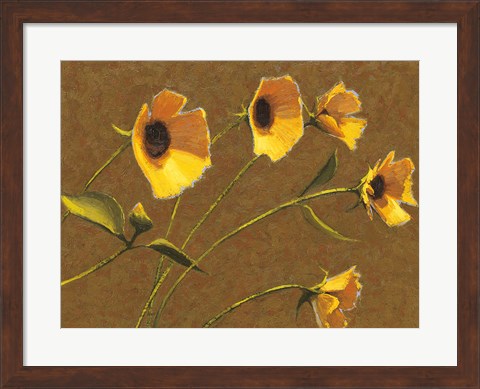 Framed Sunny Flowers III Print