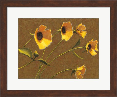Framed Sunny Flowers III Print