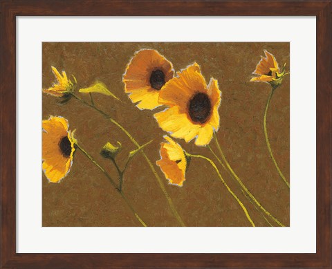 Framed Sunny Flowers I Print