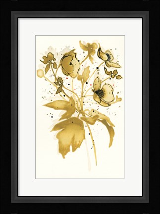 Framed Celebration d Or II Print