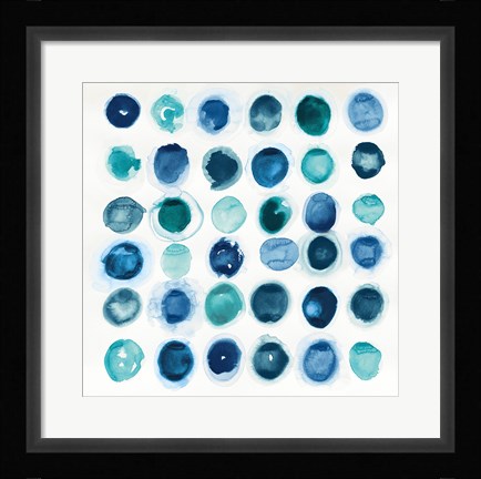 Framed Roundabout Blue Print