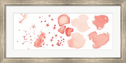Framed Watercolor Dots and Stones II Print