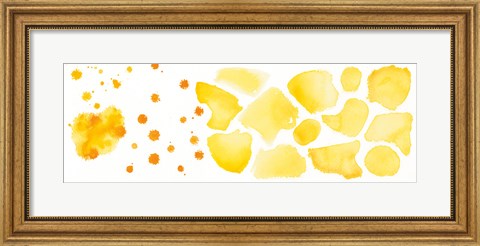 Framed Watercolor Dots and Stones I Print