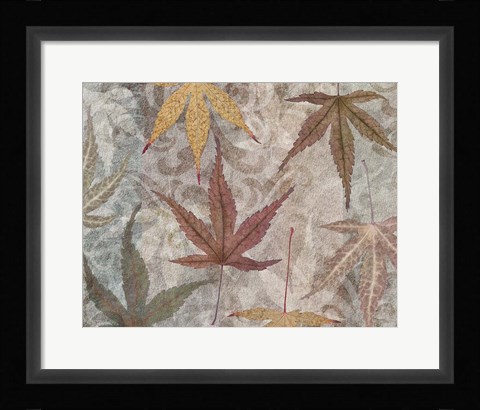 Framed Autumn Leaves Maple Print