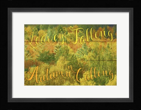 Framed Leaves Are Falling Print