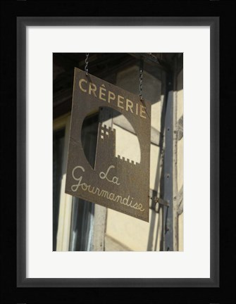 Framed Creperie Sign Print