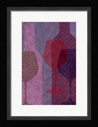 Framed Art of Wine - Bordeaux Print