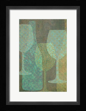 Framed Art of Wine - Burgundy Print