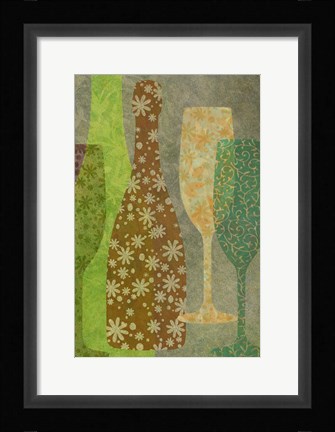 Framed Art of Wine - Champagne Print