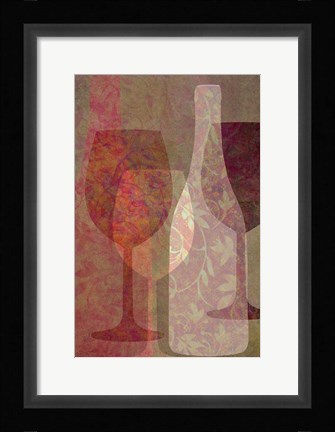 Framed Art of Wine - Rhone Valley Print