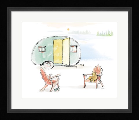 Framed Lakeside Days V Print