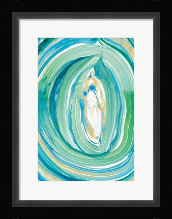 Framed Terrain Gilded I Print