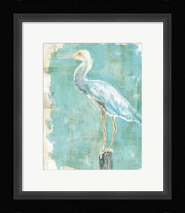 Framed Coastal Egret II Print