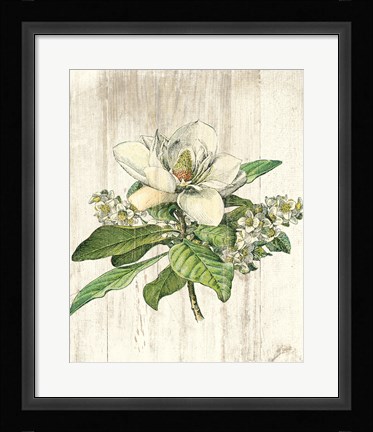 Framed Magnolia de Printemps no Words Print