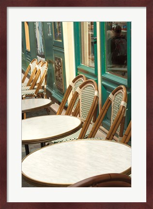 Framed Monmartre Cafe Crop Print