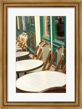 Framed Monmartre Cafe Crop Print
