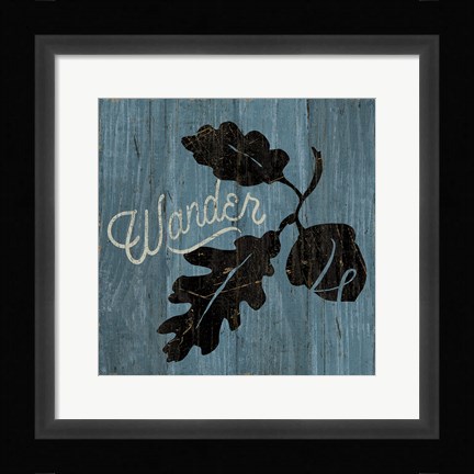 Framed Lake Lodge XI Blue Print