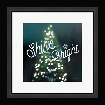 Framed Sparkle Lights I Print