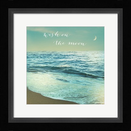 Framed Moonrise Beach Inspiration Print