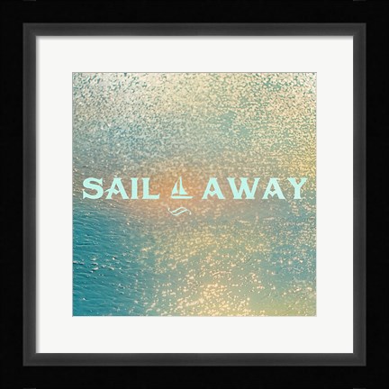Framed Sparkling Sea II Print