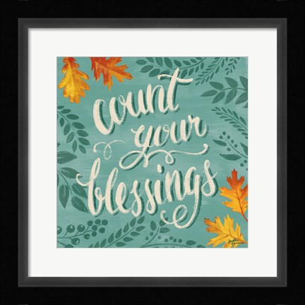 Framed Harvest Delight VII No Wood Print