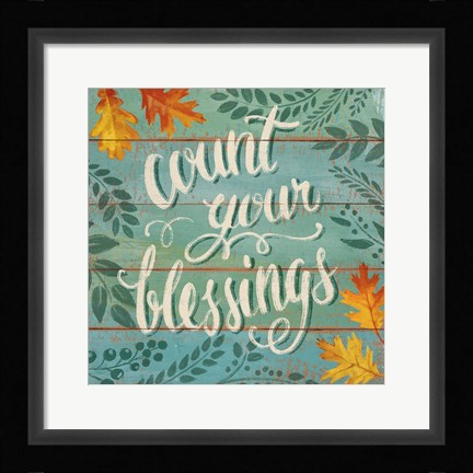 Framed Harvest Delight VII Print