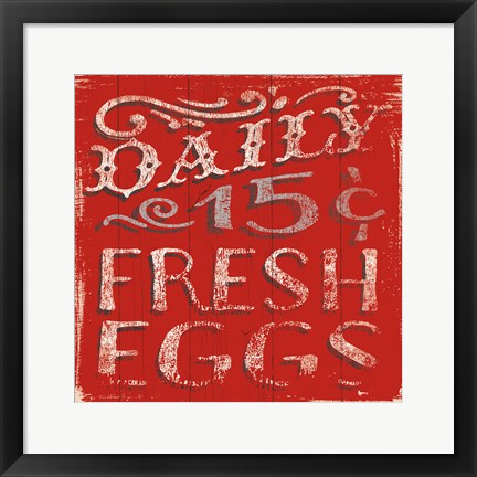 Framed Farmers Market XII Print