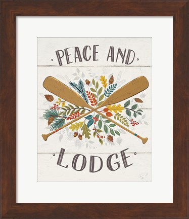 Framed Peace and Lodge IV v2 Print