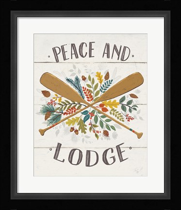 Framed Peace and Lodge IV v2 Print