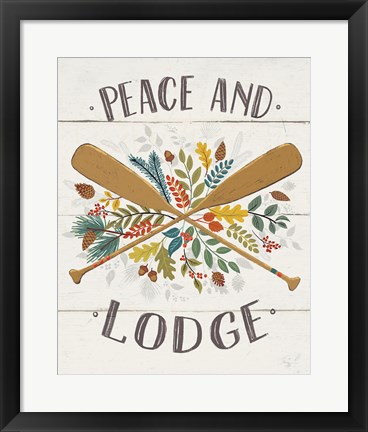 Framed Peace and Lodge IV v2 Print
