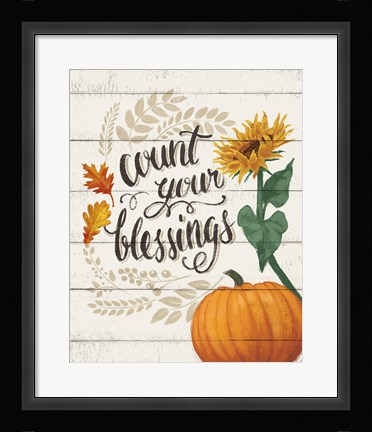 Framed Harvest Delight IV on White Print