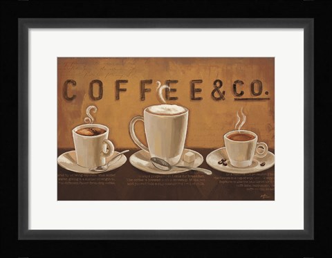 Framed Coffee and Co VI Print
