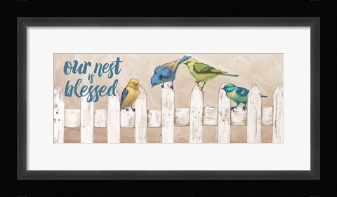 Framed Fly Away IV Blessed Print