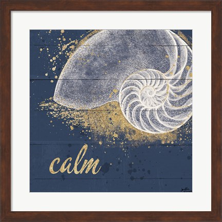 Framed Calm Seas IX Print