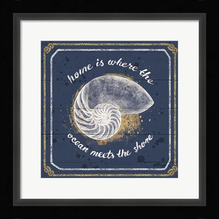 Framed Calm Seas I Print