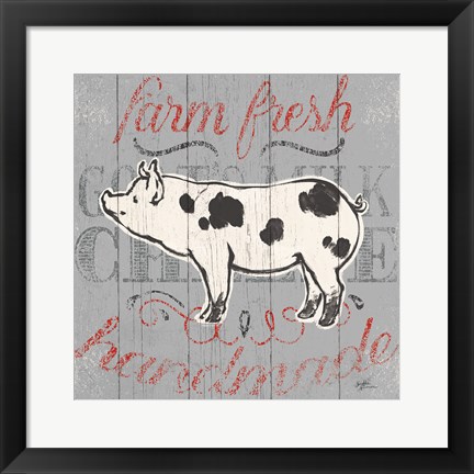 Framed Farmers Market IX Print