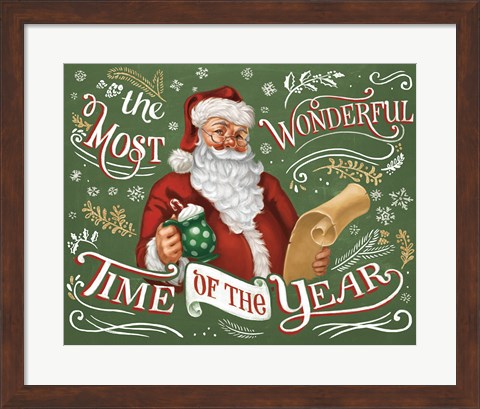 Framed Santas List II Print