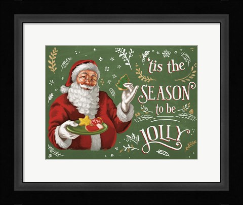 Framed Santas List III Print