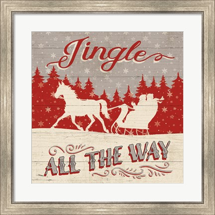 Framed Holiday in the Woods I Print