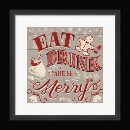 Framed Holiday in the Woods III Print