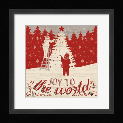 Framed Holiday in the Woods IV Print