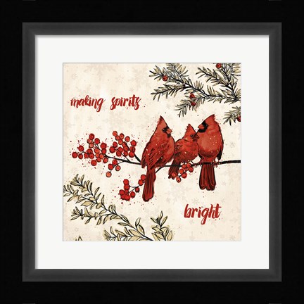 Framed Holiday Gem I Print