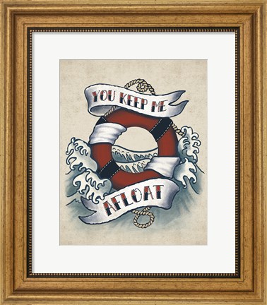 Framed Sailor Wisdom II Print