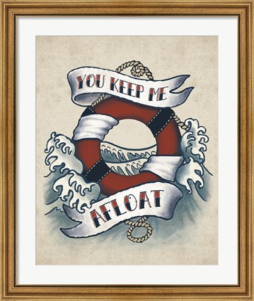 Framed Sailor Wisdom II Print