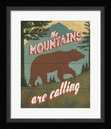 Framed Discover the Wild I Print