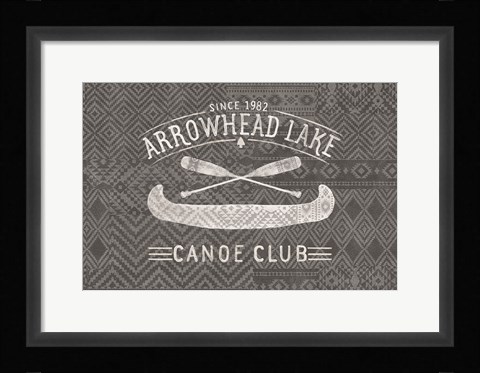 Framed Soft Lodge VII Dark Print