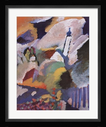 Framed Kirche in Murnau, 1910 Print