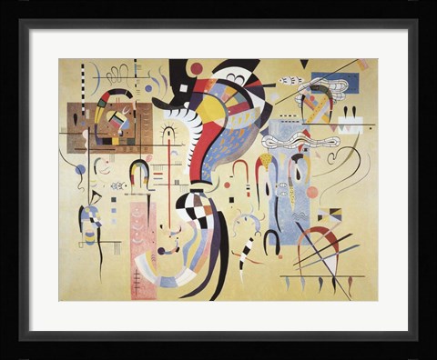 Framed Milieu Accompagne Print