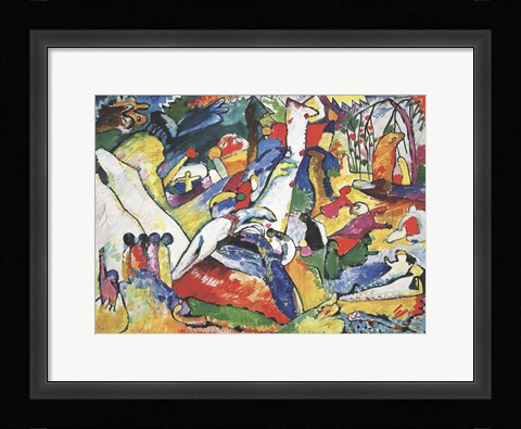 Framed Sketch for Compositon II, 1910 Print