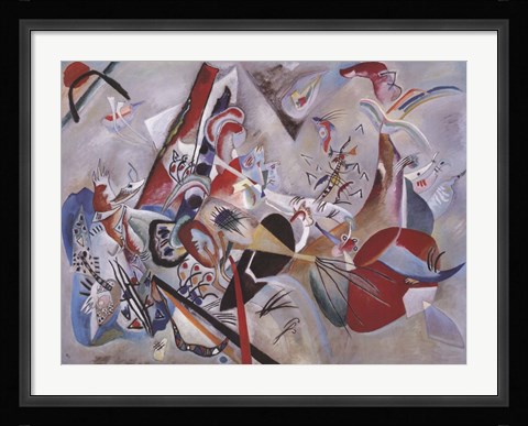 Framed Dans le gris Print